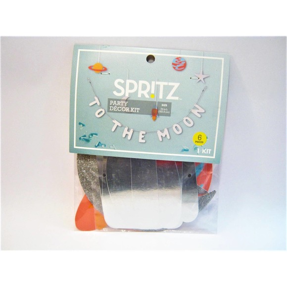 Space Themed Party Supply Banner Decorations Shower Wedding Grad any Occasion - Picture 1 of 5